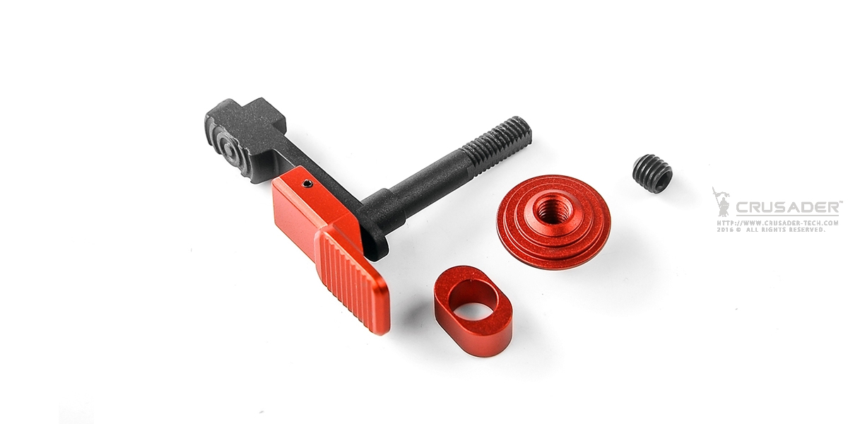 CR-GM11-0012_RD Ambidextrous Magazine Button set (short/Red)